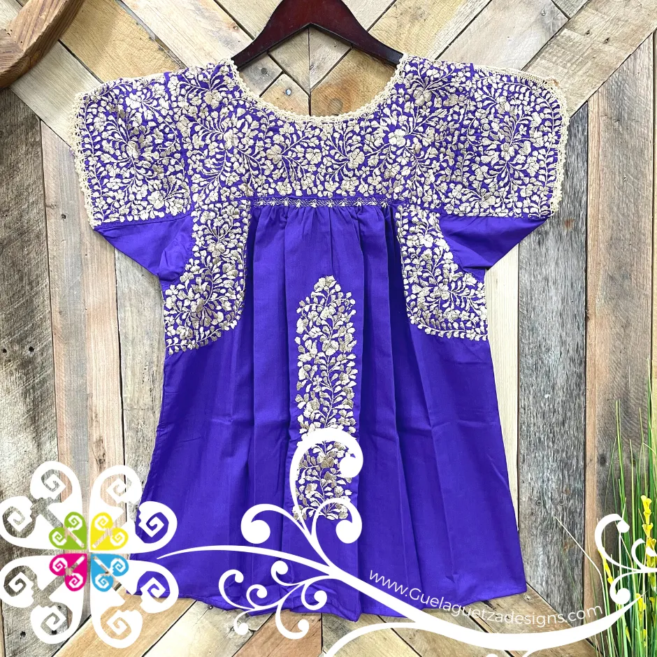 Small Solid Colors Blusa San Antonino Fina - Embroider Women Top