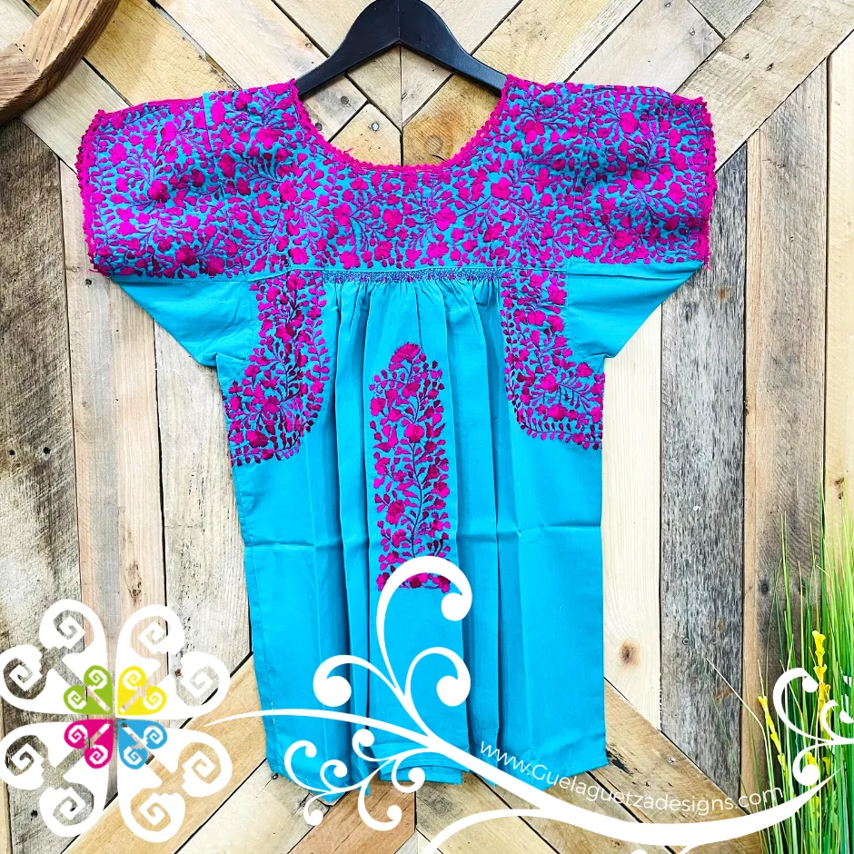 Small Solid Colors Blusa San Antonino Fina - Embroider Women Top