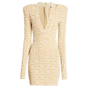 SML High Quality Two Colors High Elastic Knitted Dress