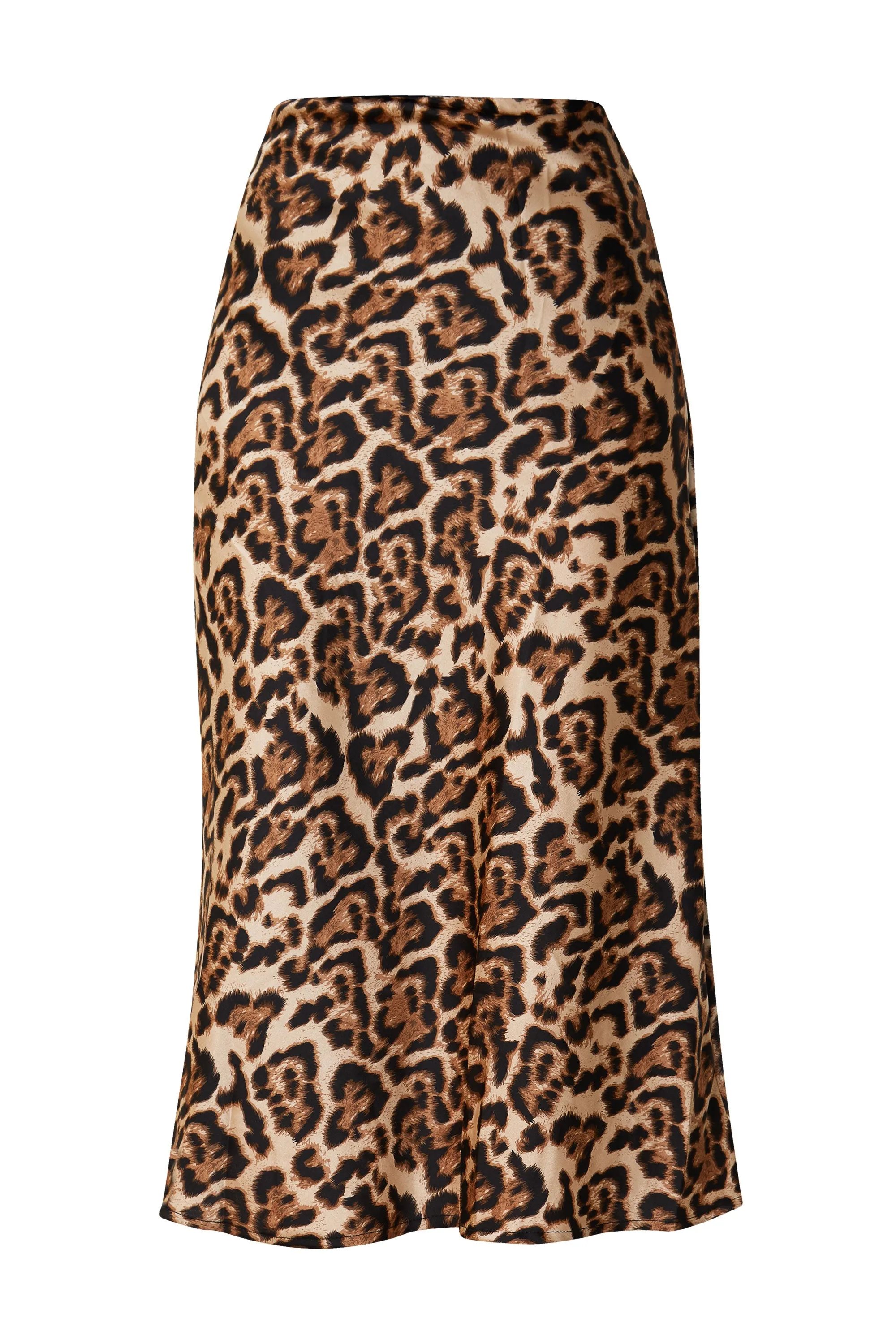 Sonia Leopard Satin Skirt