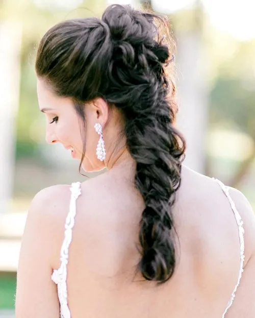 Spaghetti Straps V-Neck Mermaid Lace Wedding Gown Rustic Wedding Dress,MW447