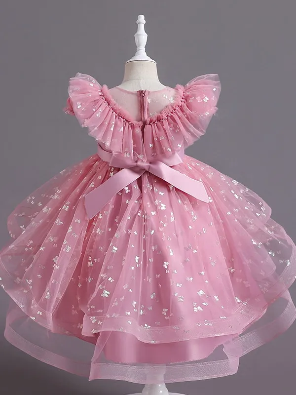 Sparkle Butterfly Flutter Tulle Formal Dress