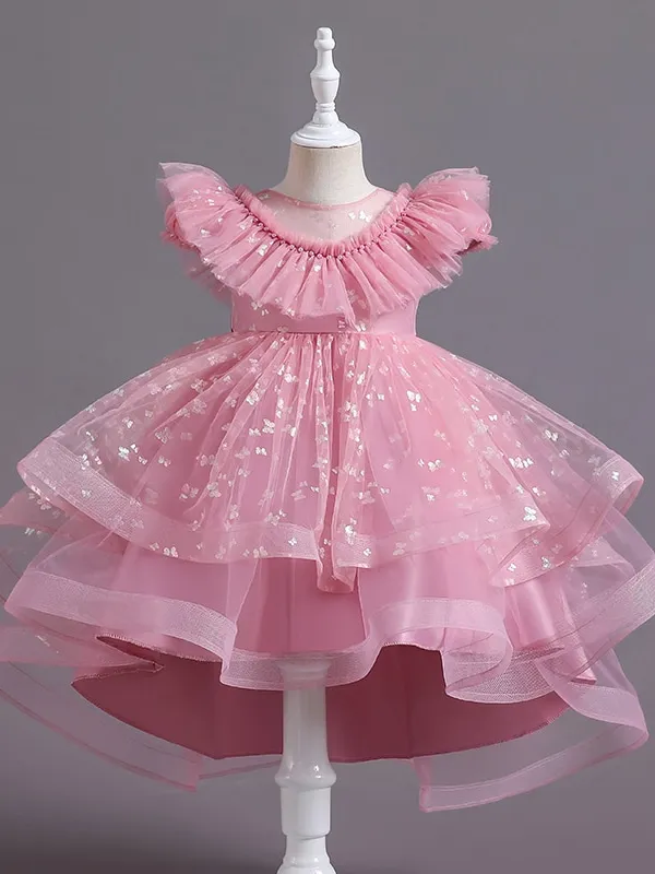 Sparkle Butterfly Flutter Tulle Formal Dress