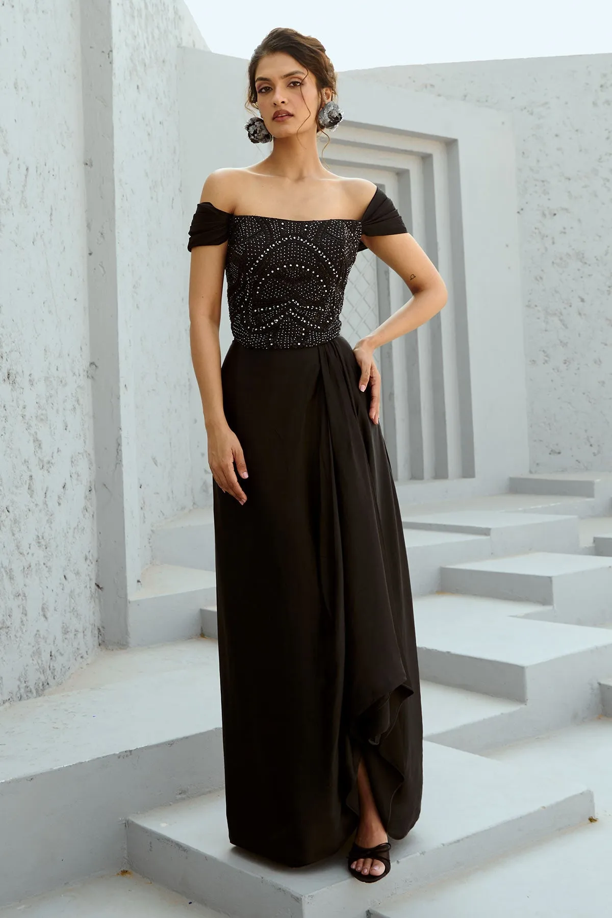 Stella Corset Drape Skirt