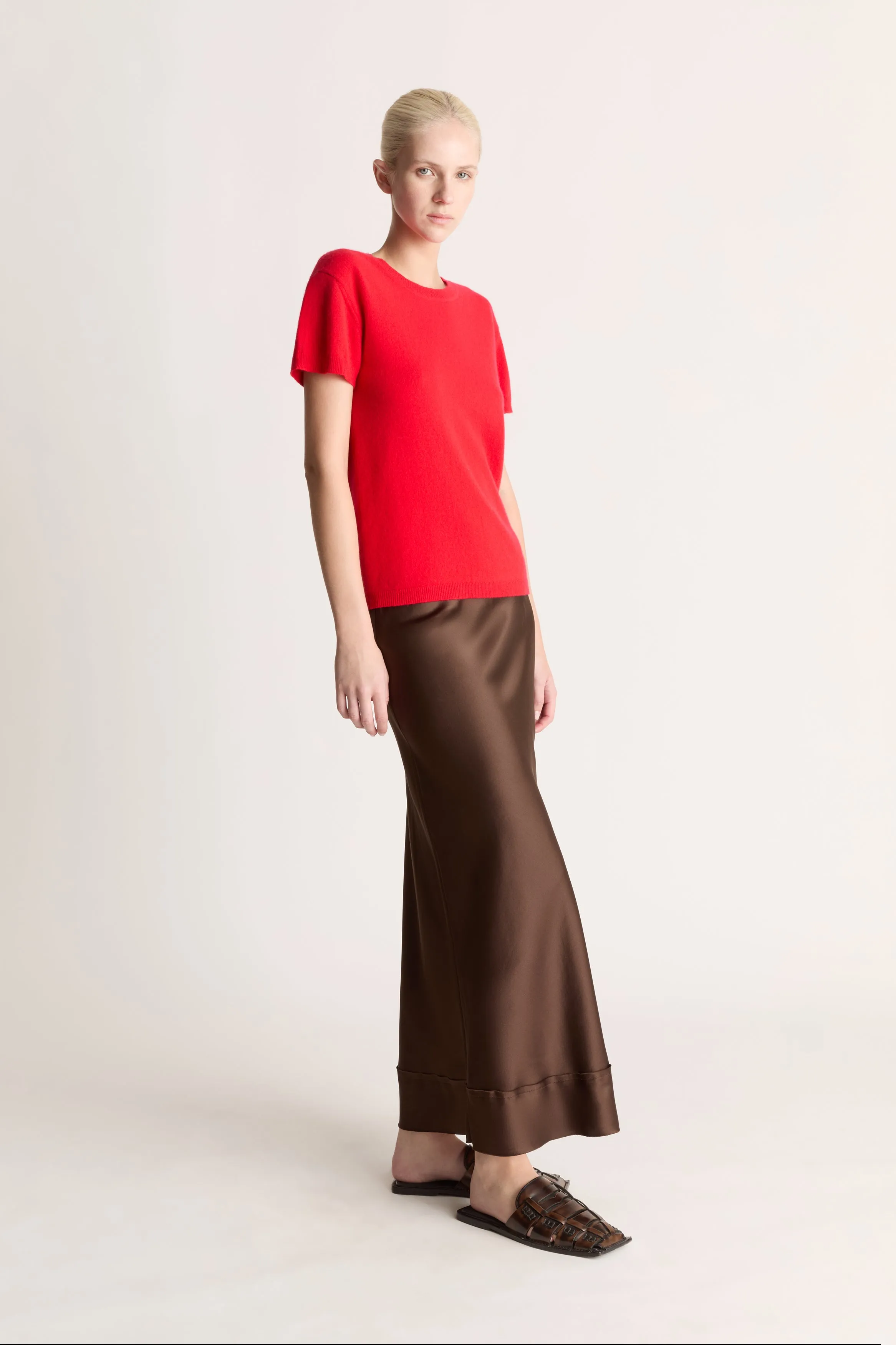 Stella Silk Satin Skirt