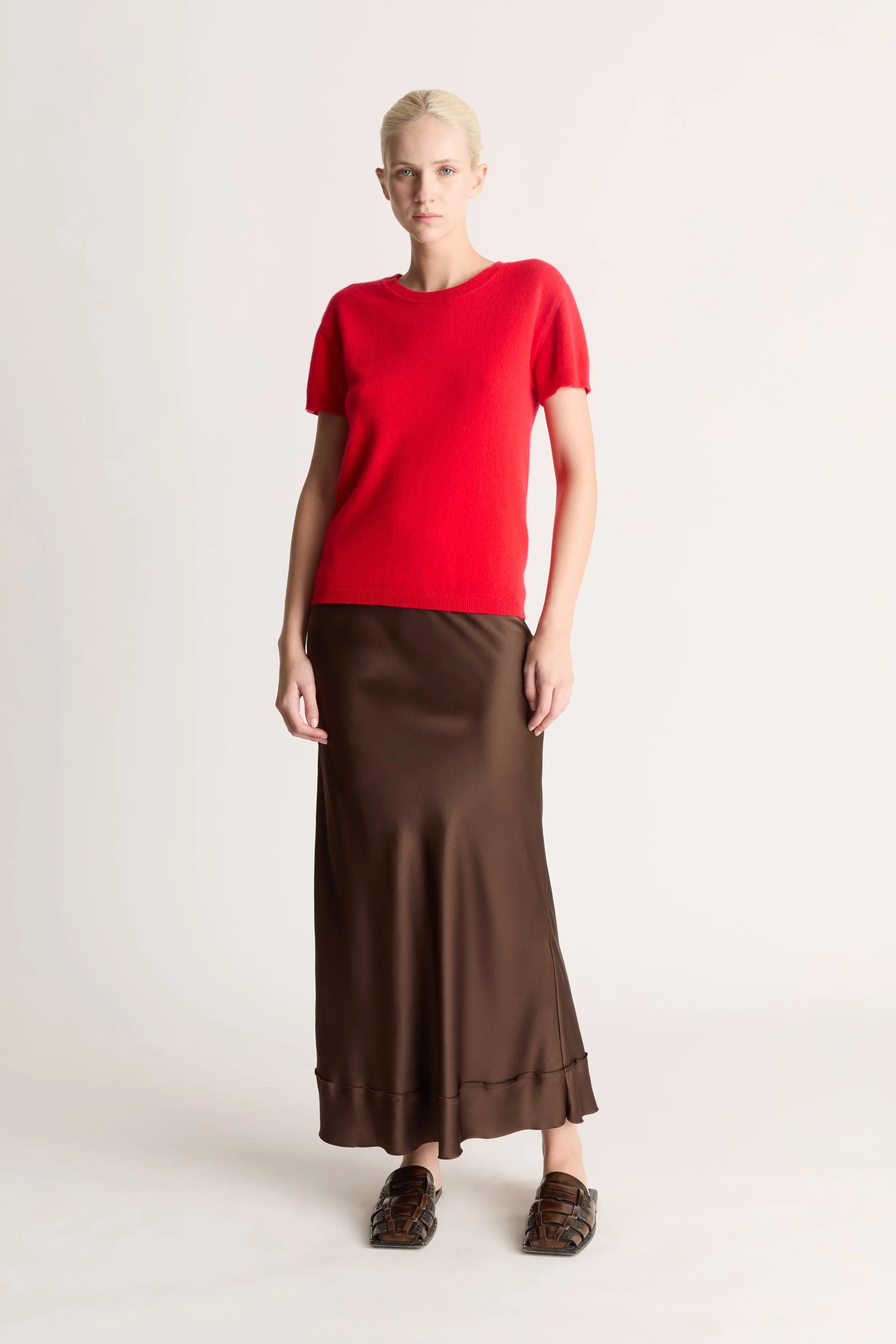 Stella Silk Satin Skirt
