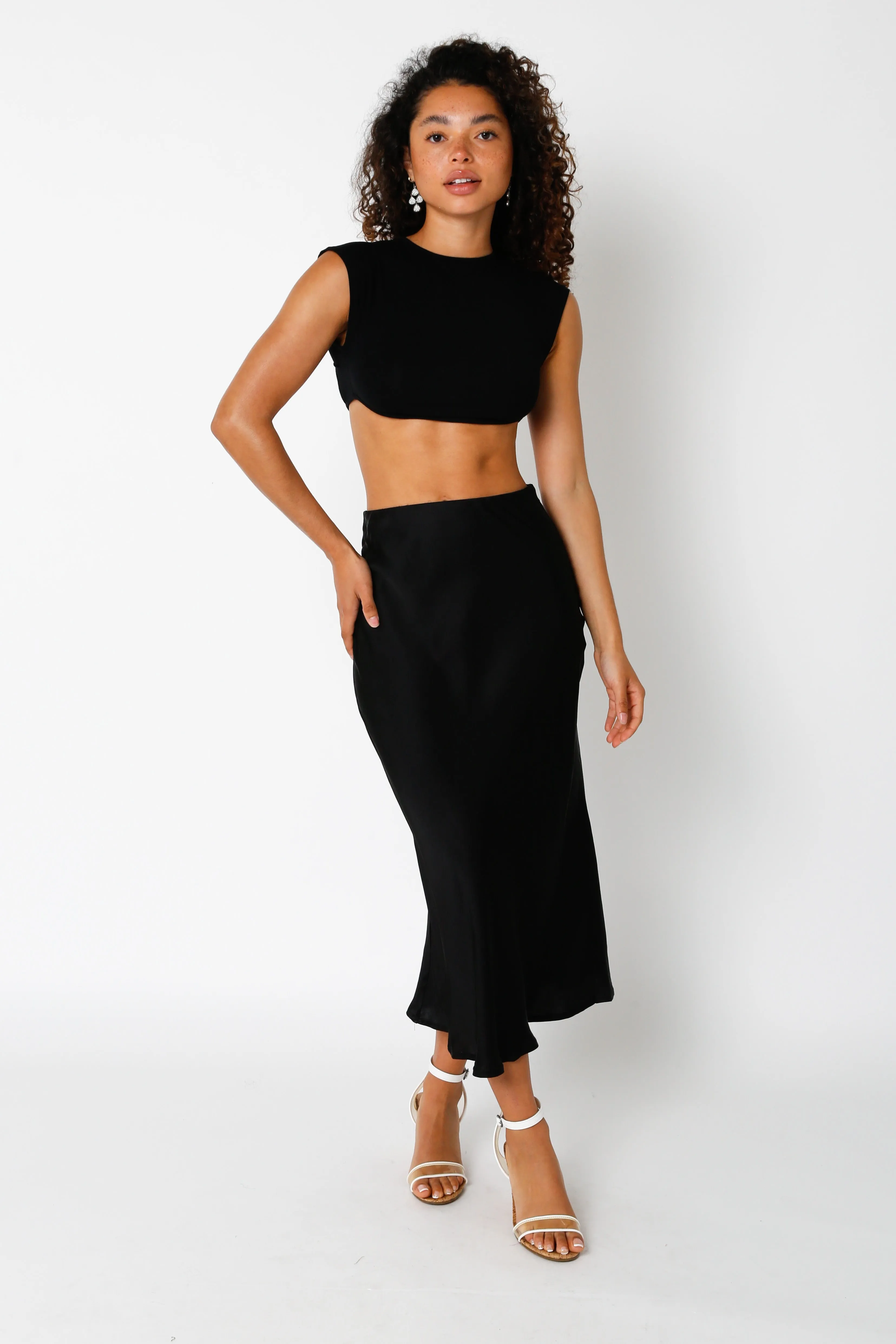 Stevie Satin Skirt