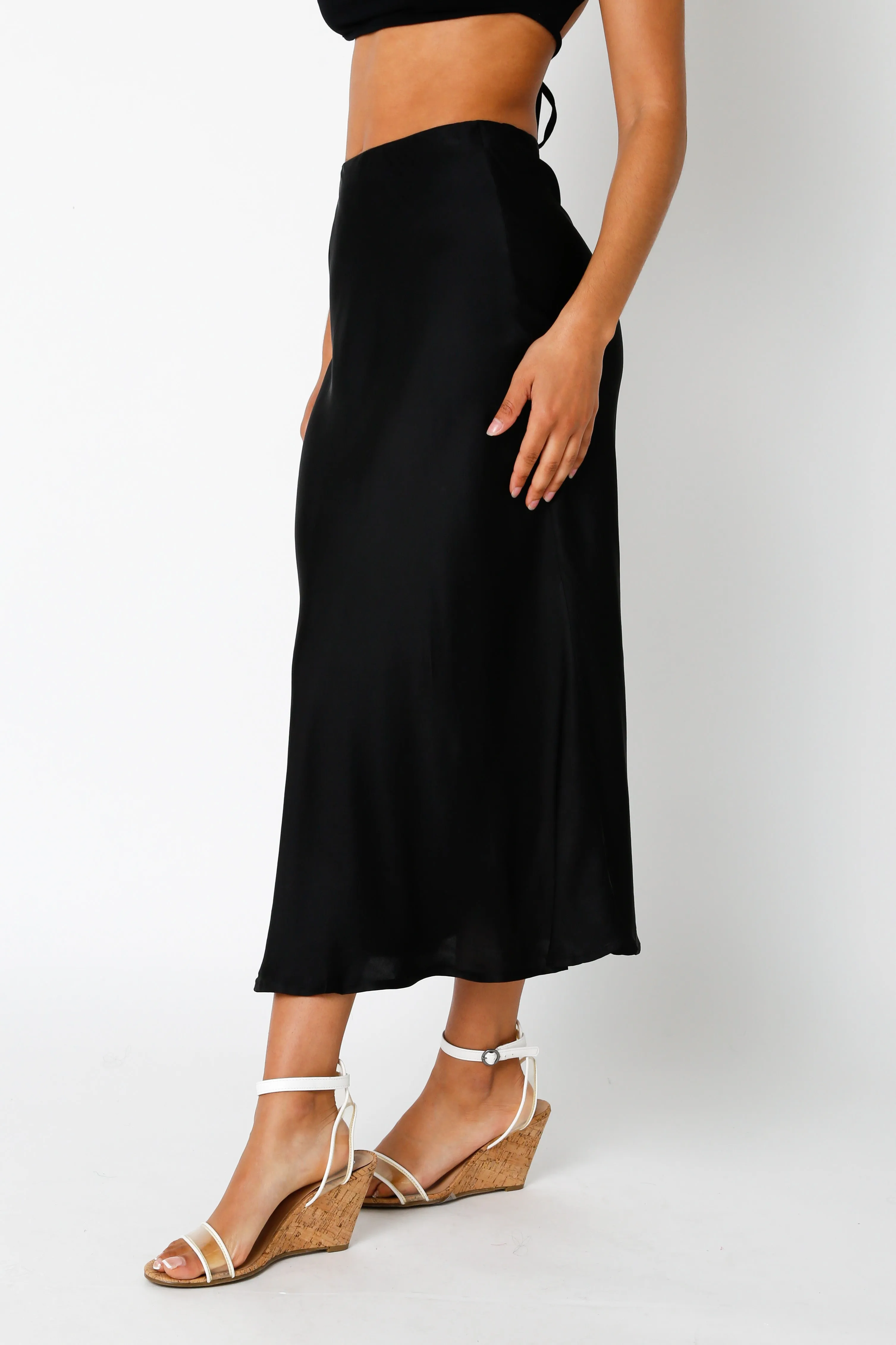 Stevie Satin Skirt