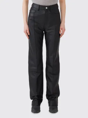 Straight Leather Pants