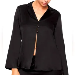 Stretch silk pijama top