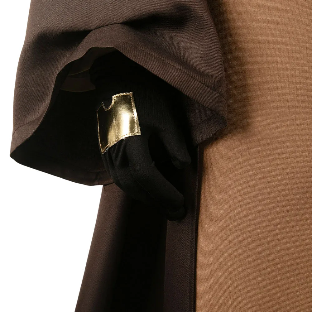 SW Torbin Brown Jedi Master Set Unisex Cosplay Costume Outfits Halloween Carnival Suit