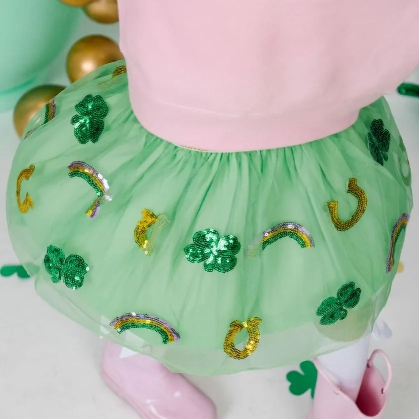Sweet Wink Lucky Sequin St. Patrick's Day Tutu - Girls Clothes