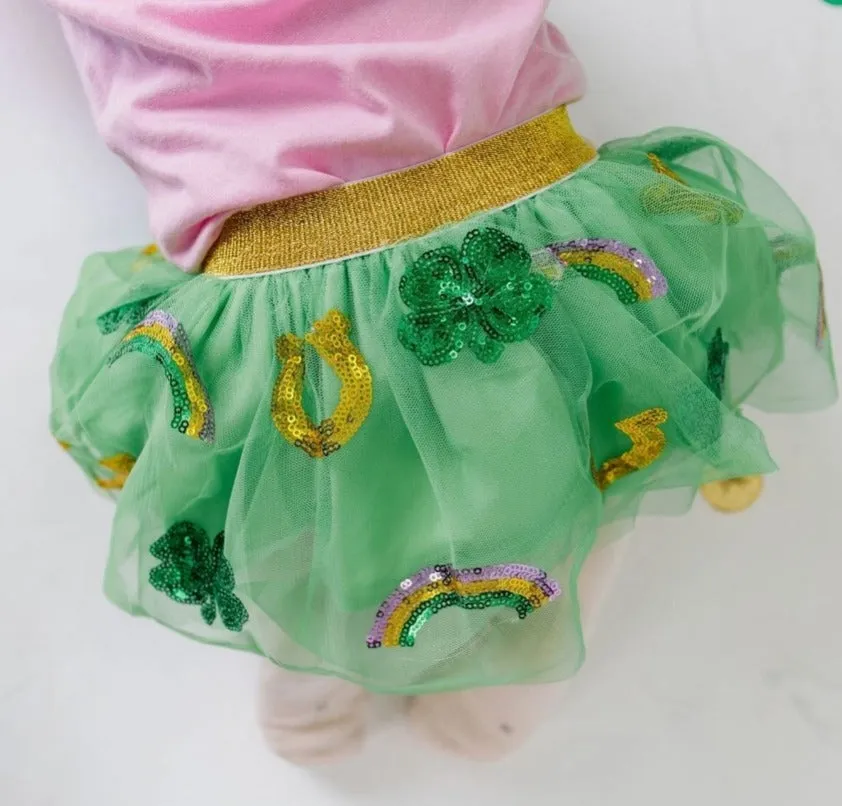 Sweet Wink Lucky Sequin St. Patrick's Day Tutu - Girls Clothes