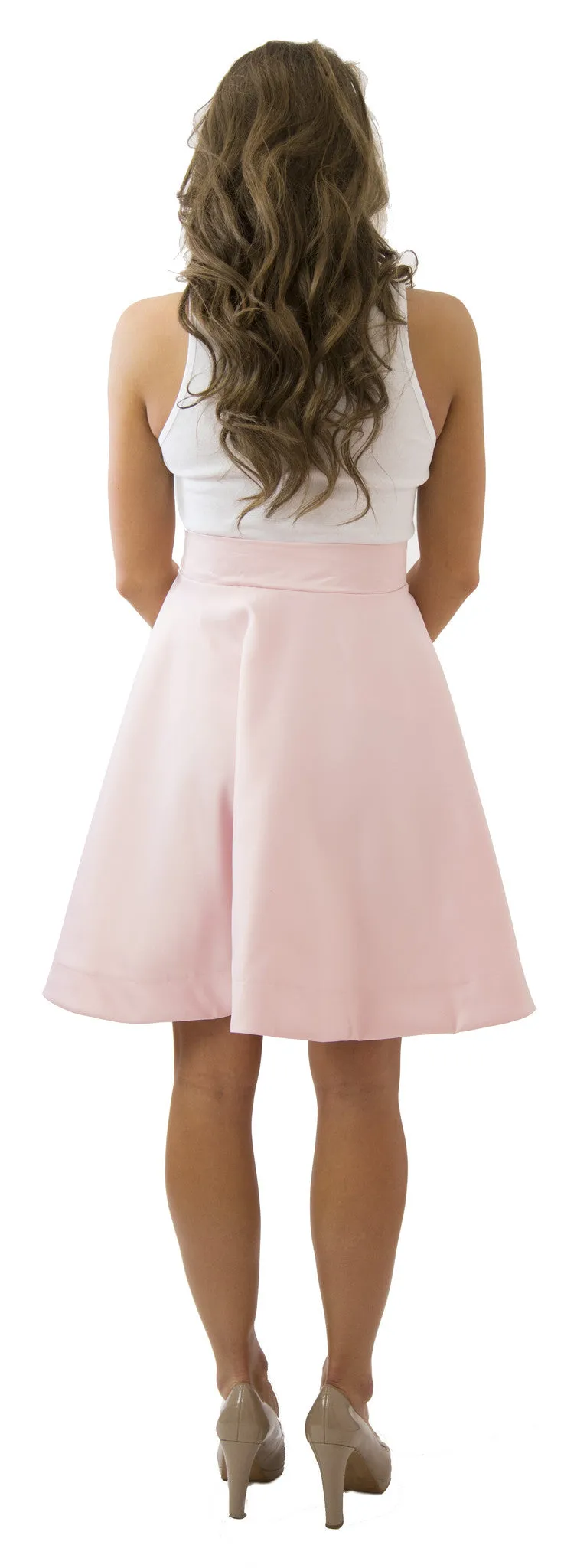 Sydney Skirt- Rose Water- Poly Satin Lined
