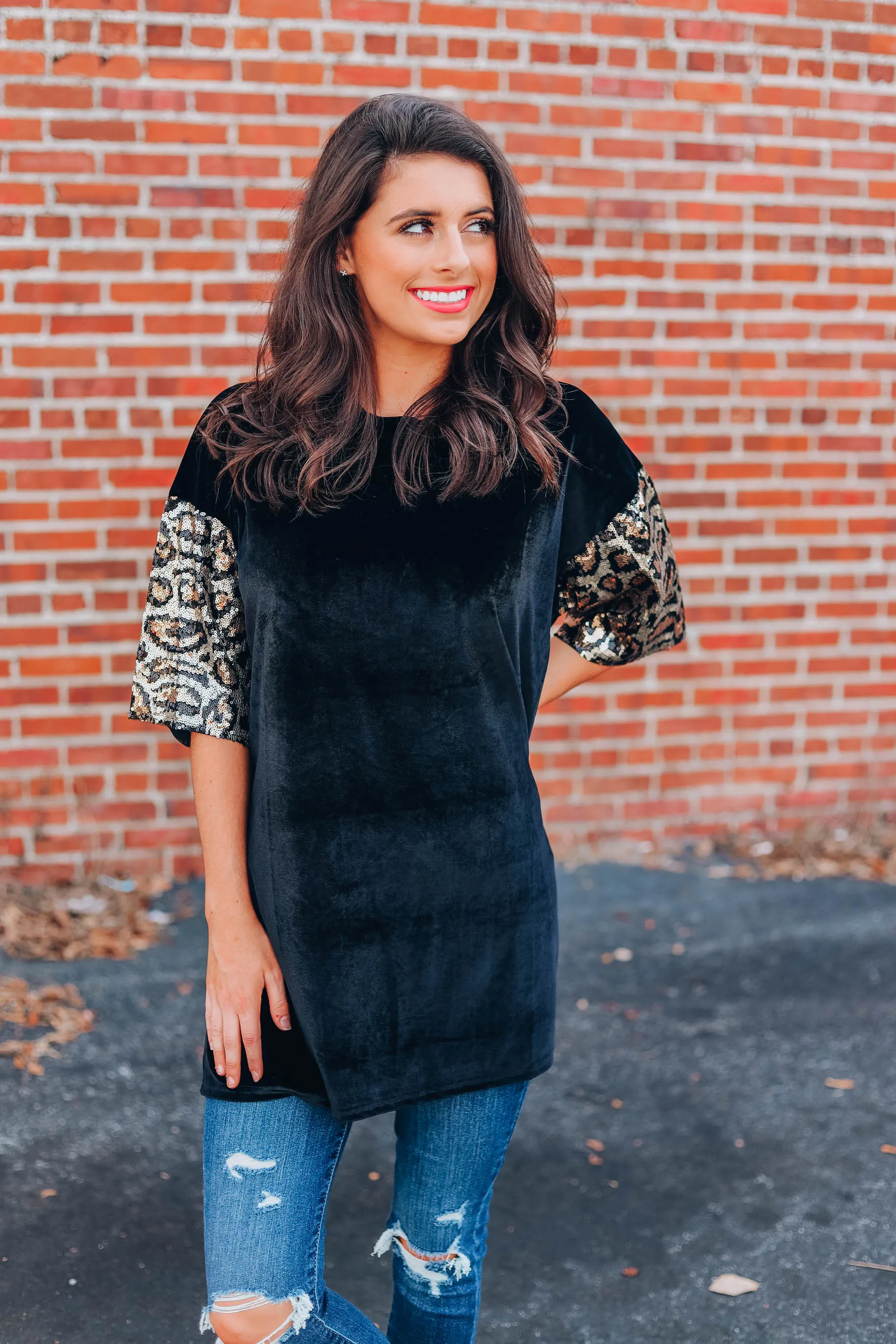 Take Me Back Top - Leopard
