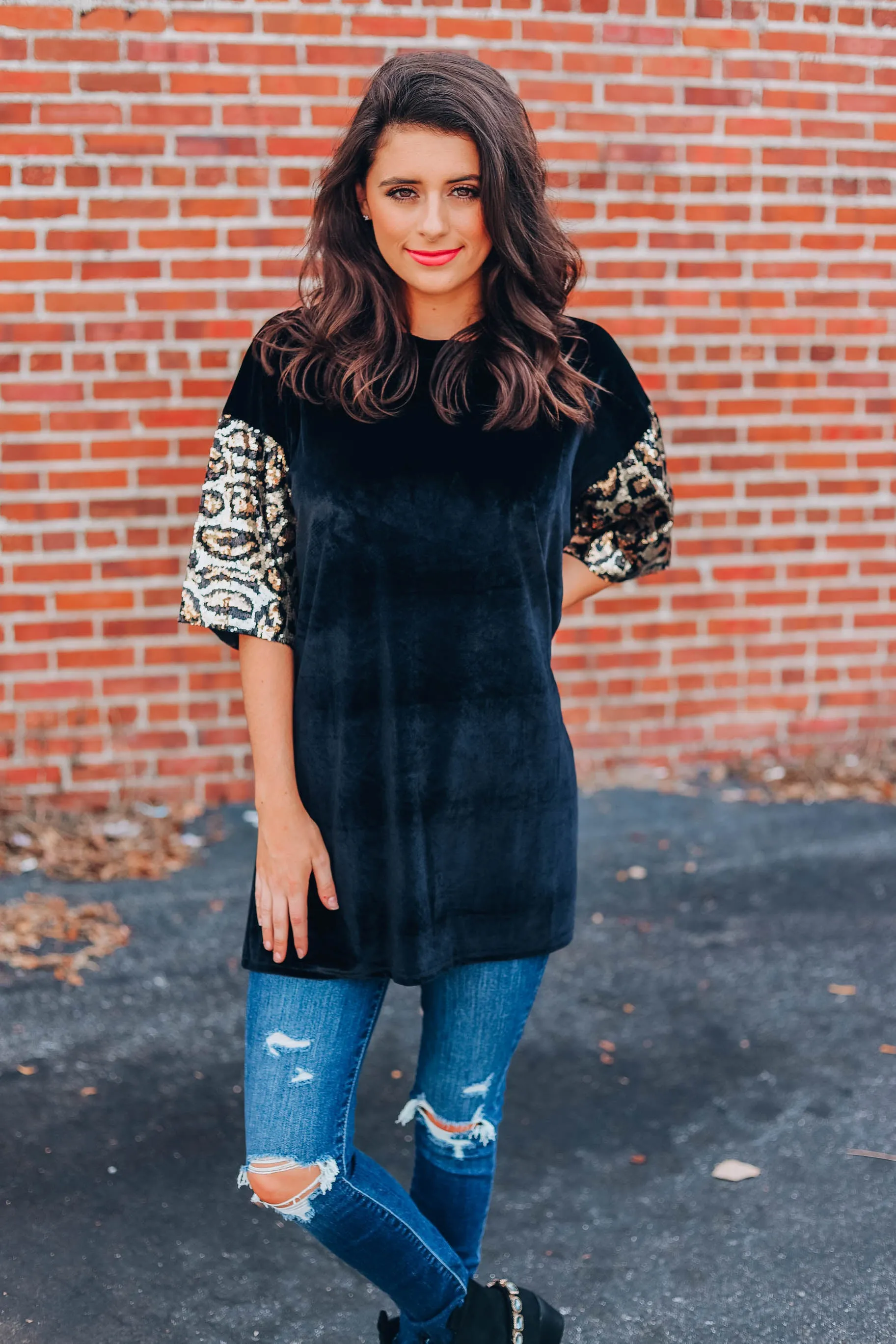 Take Me Back Top - Leopard