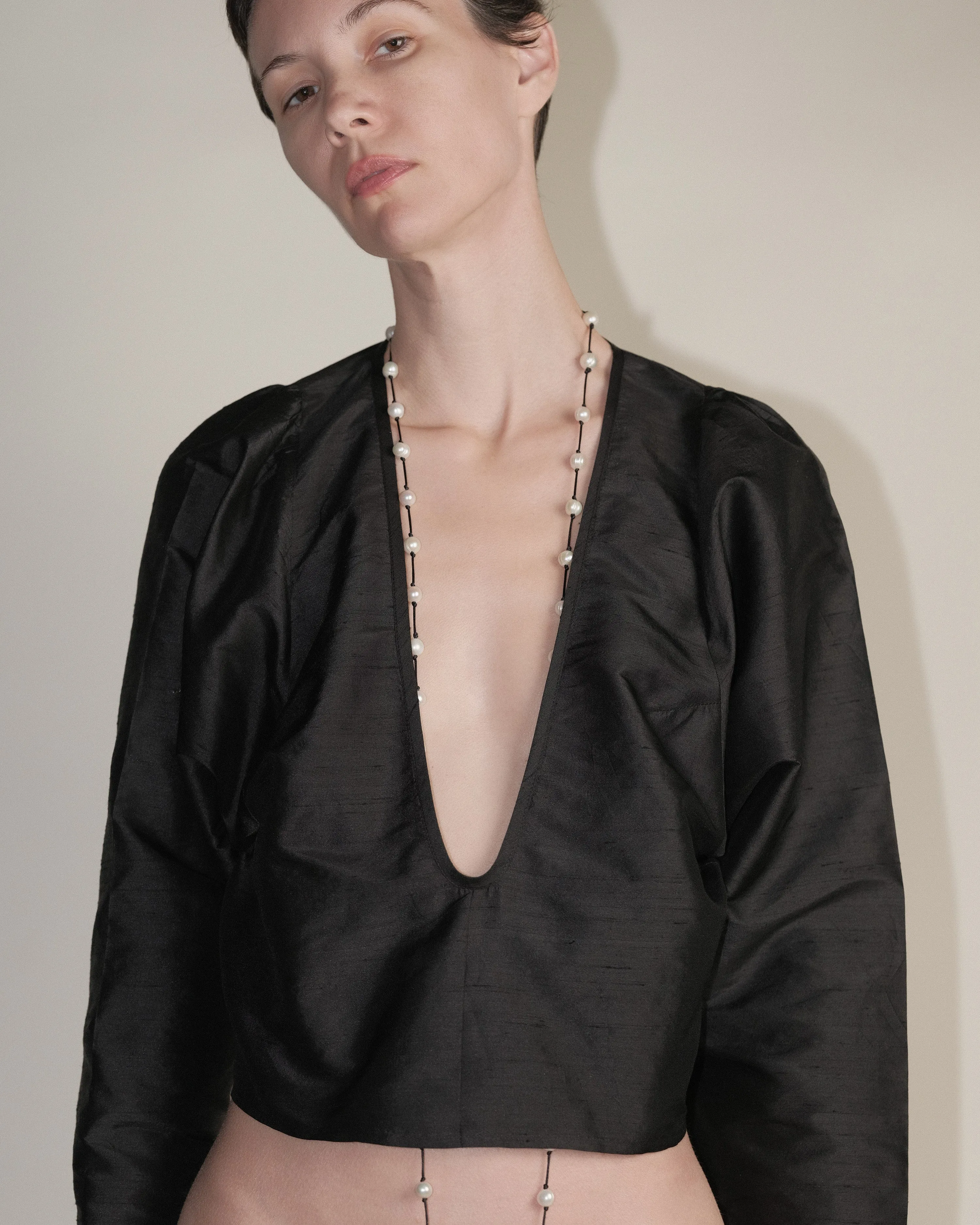 TERESA TOP — BLACK