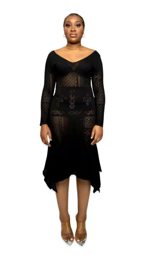 THE KNIT DRESS (BLACK)