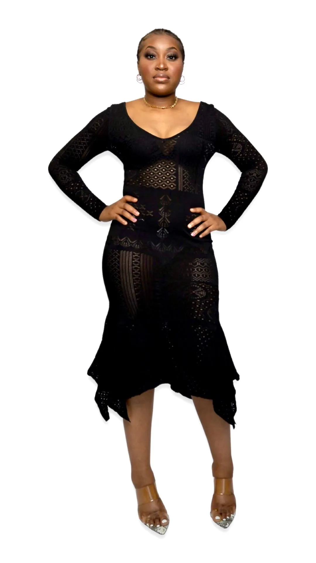THE KNIT DRESS (BLACK)