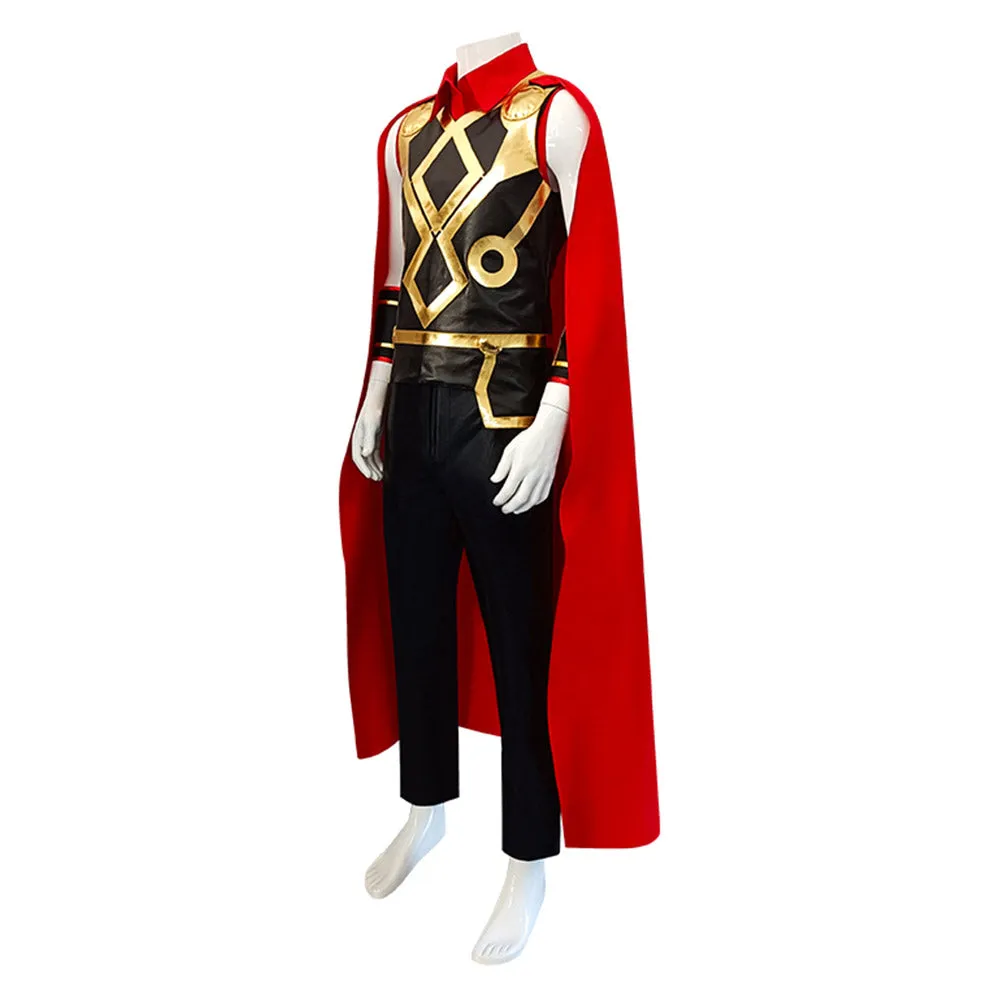 Thor Cosplay Costume Shirt Pants Cloak Outfits Halloween Carnival Suit