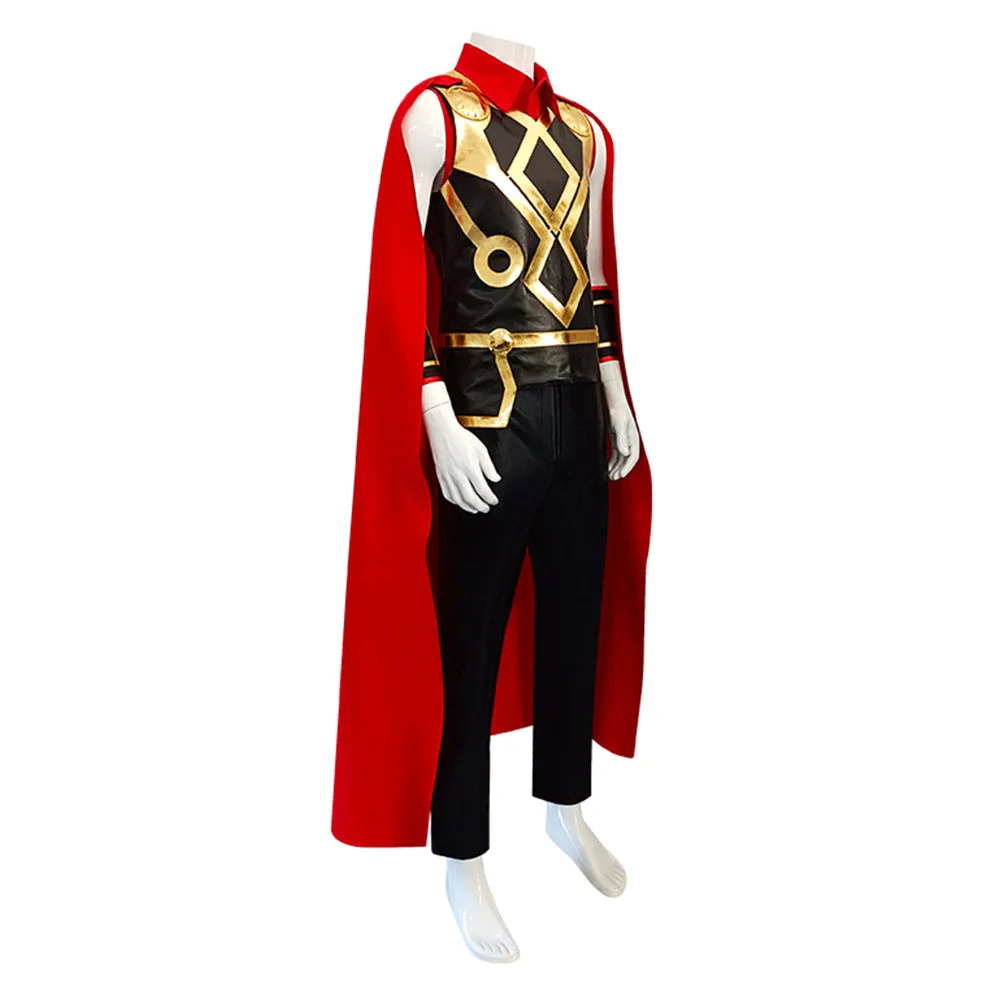 Thor Cosplay Costume Shirt Pants Cloak Outfits Halloween Carnival Suit