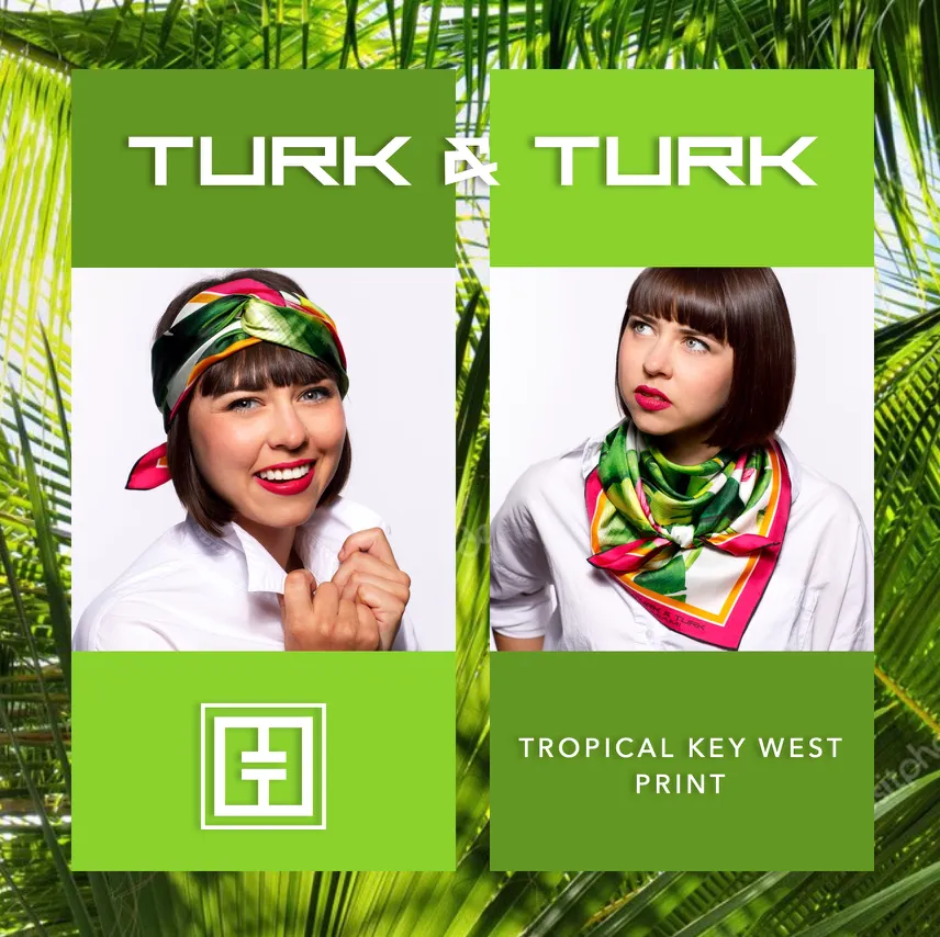 TT146 KEY WEST SCARF - 55"x55"
