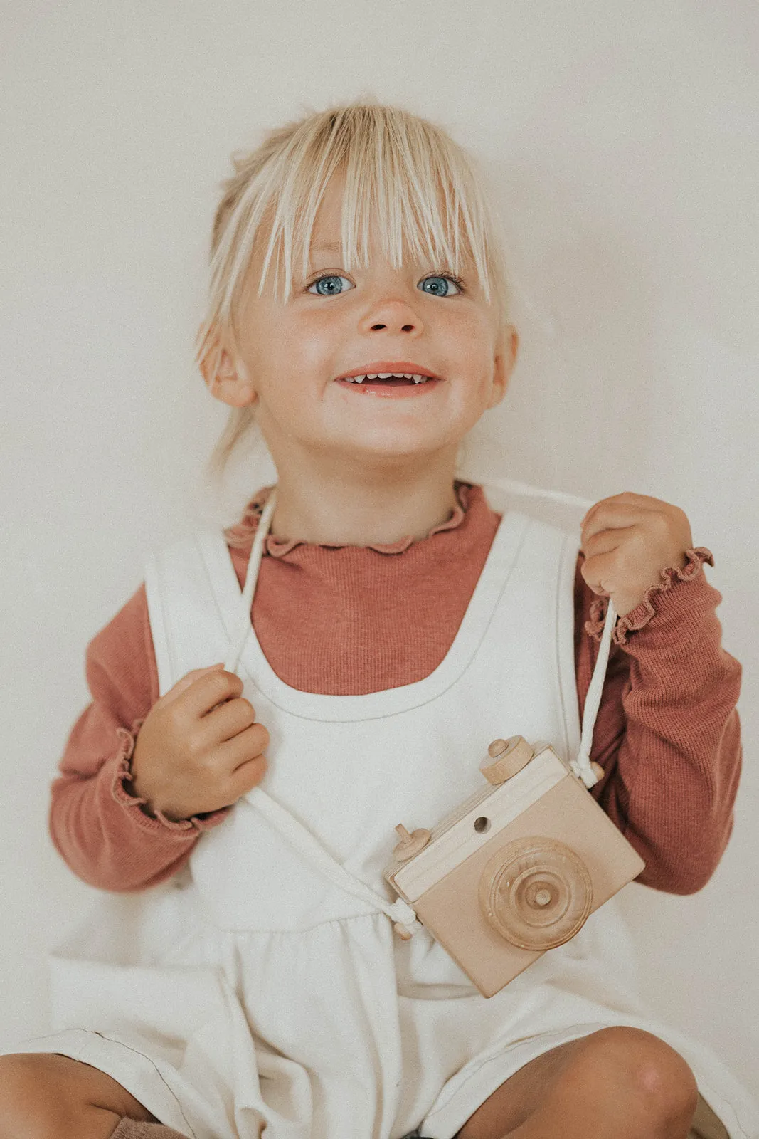 Twill Overall Peplum Dress