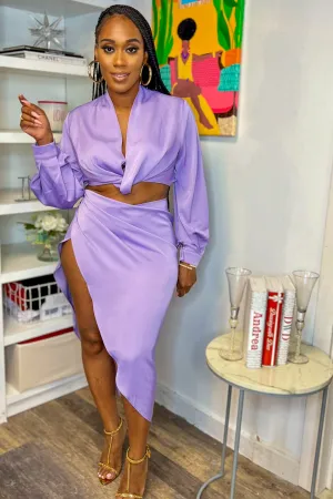 TWISTED SKIRT SET