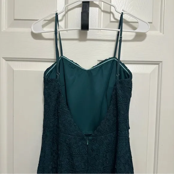 Two Sisters The Label Mesina Emerald Green Lace High Lo Mermaid Dress Size 8