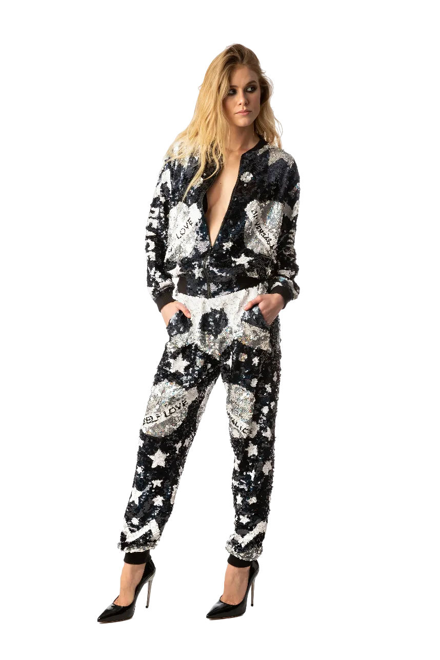 Universal Love Sequin Runner Pant