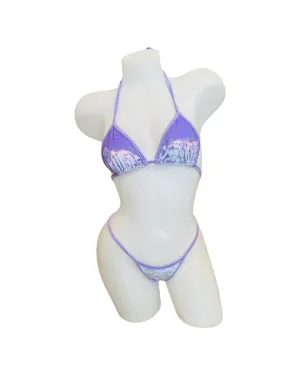 Velvet Bikini Set Lavendar