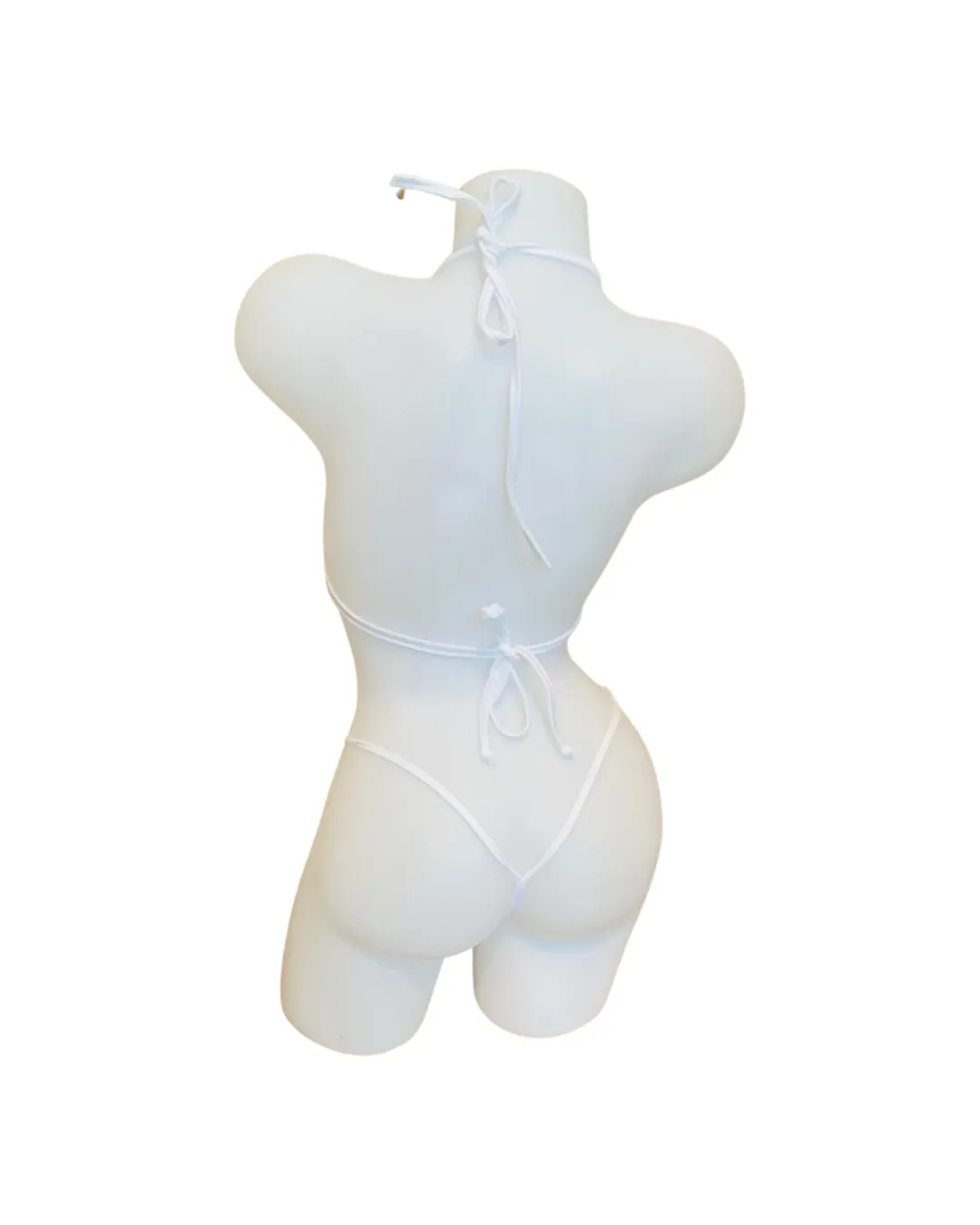 Velvet Bikini Set White