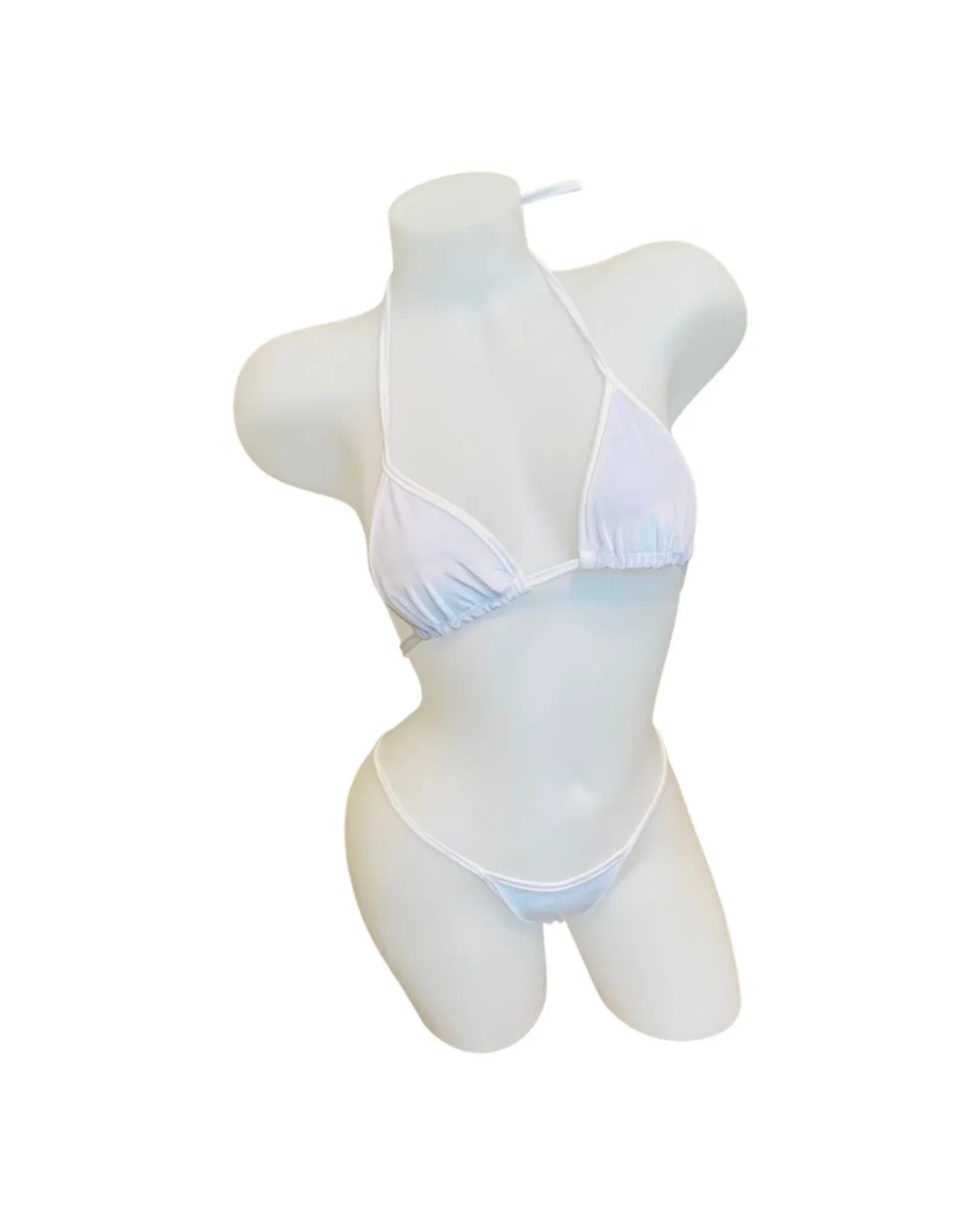 Velvet Bikini Set White