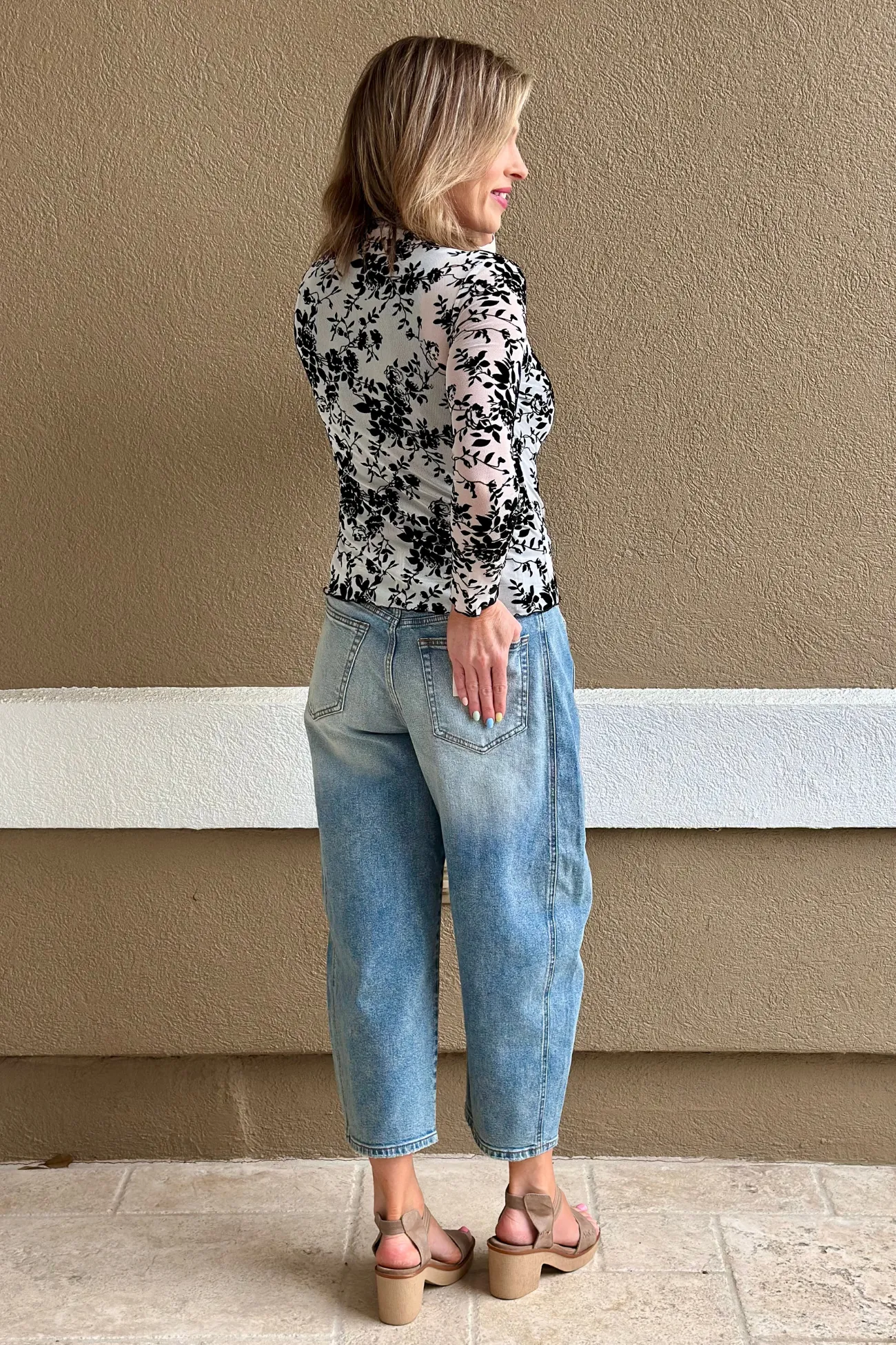 Velvet Noir Lace Top