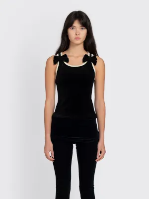 Velvet Picot Ribbon Top