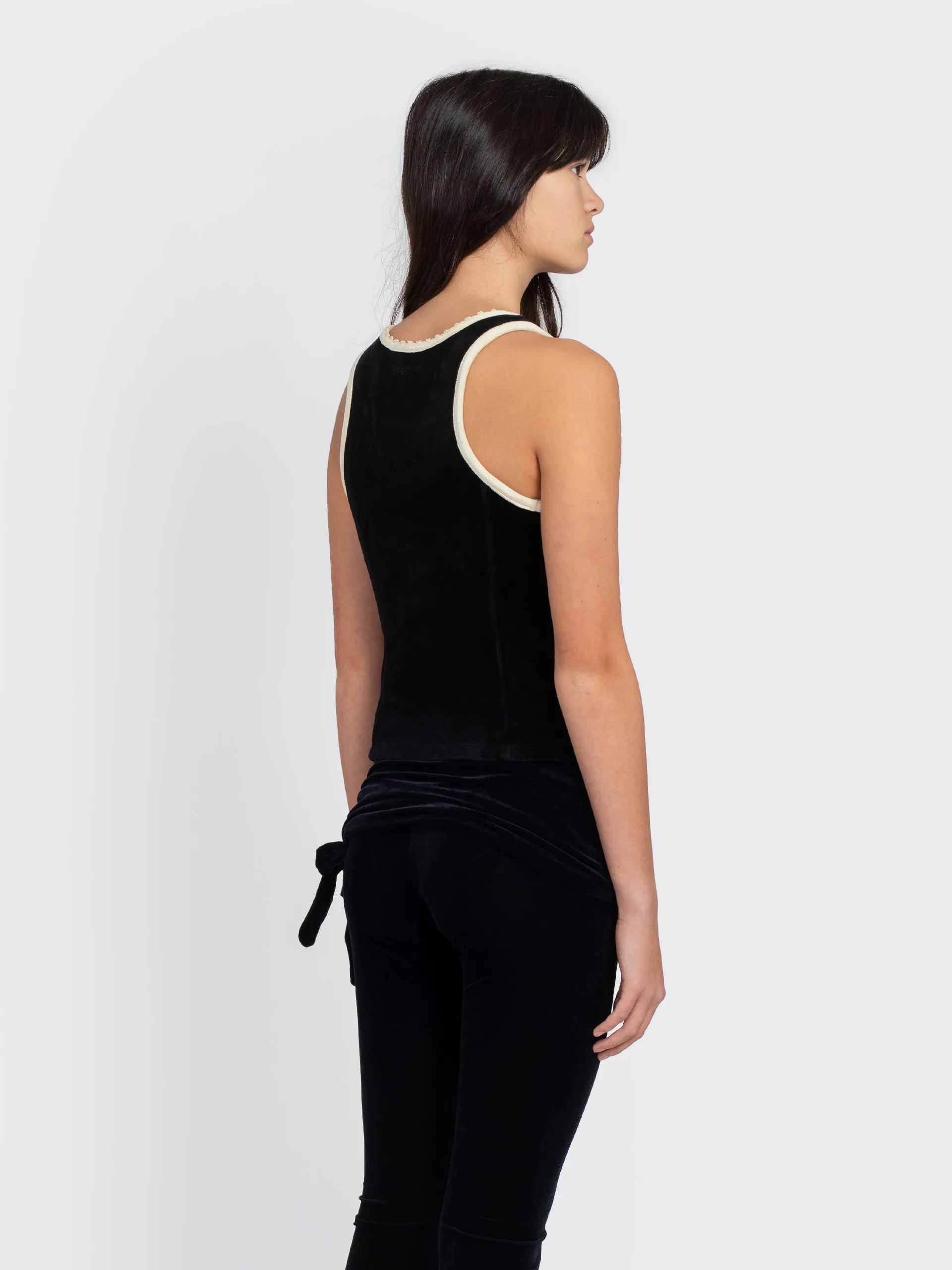 Velvet Picot Ribbon Top
