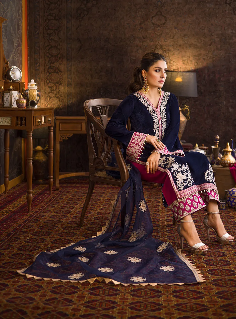 Velvet Salwar Kameez Designs Pakistani Dress #PN565