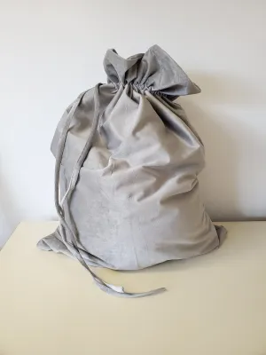 Velvet Santa Sack - Grey SUB/HTV