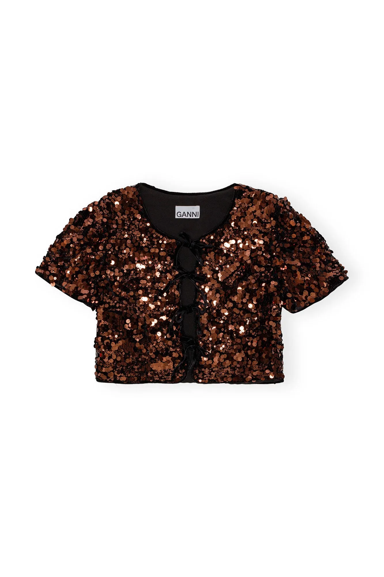 Velvet Sequins Blouse | Bitter Chocolate