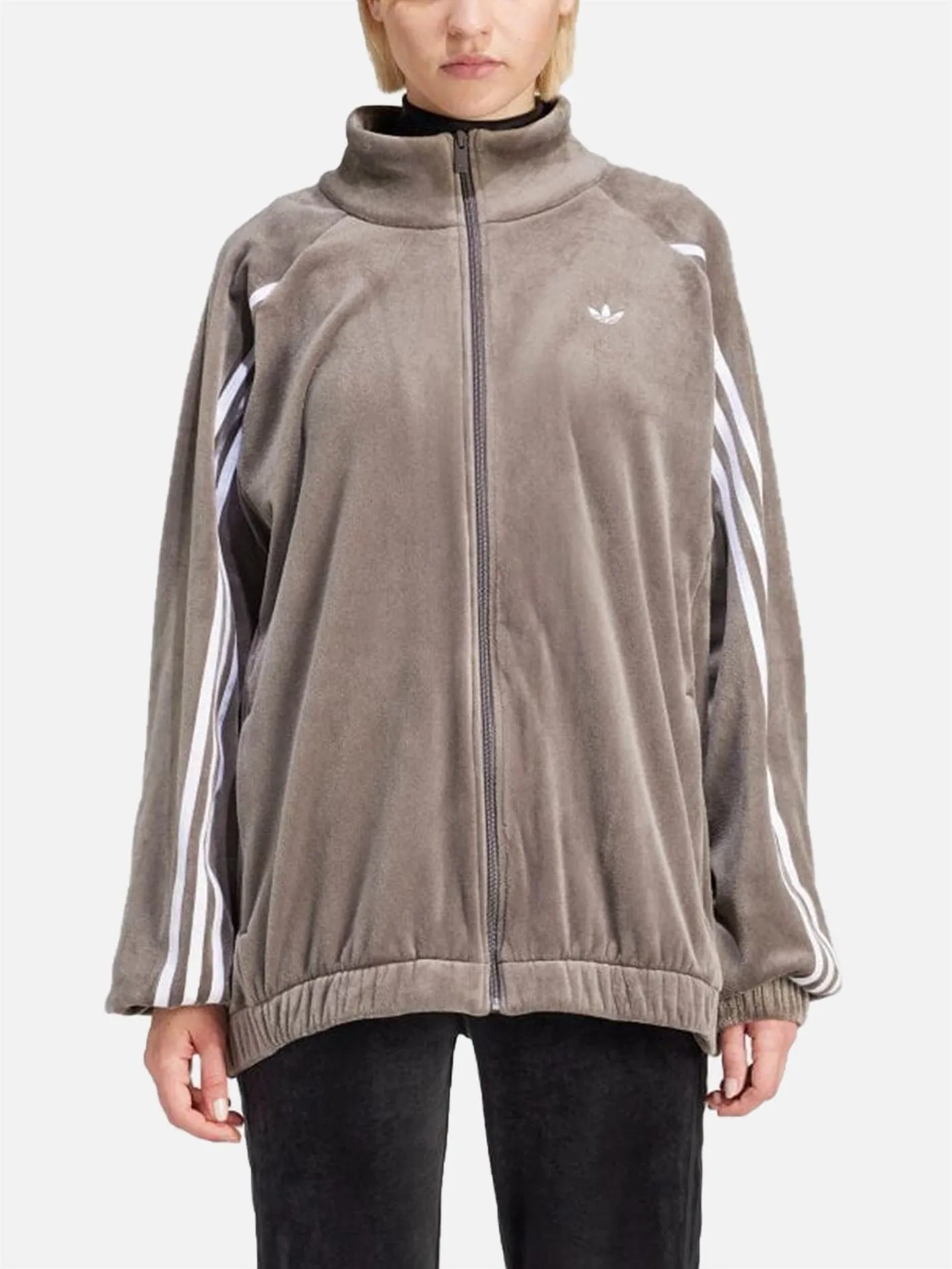 Velvet Track Top "Charcoal"