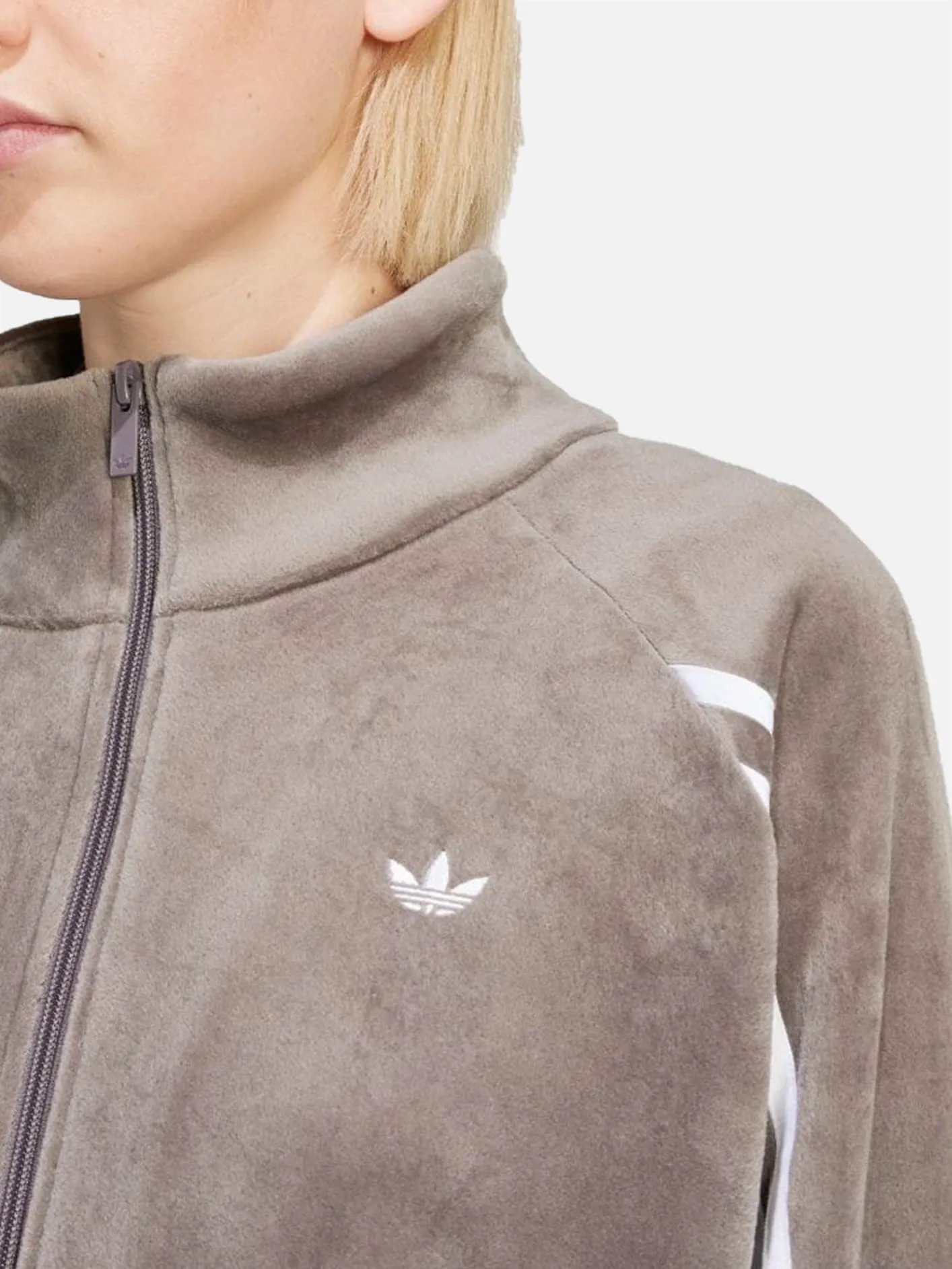 Velvet Track Top "Charcoal"