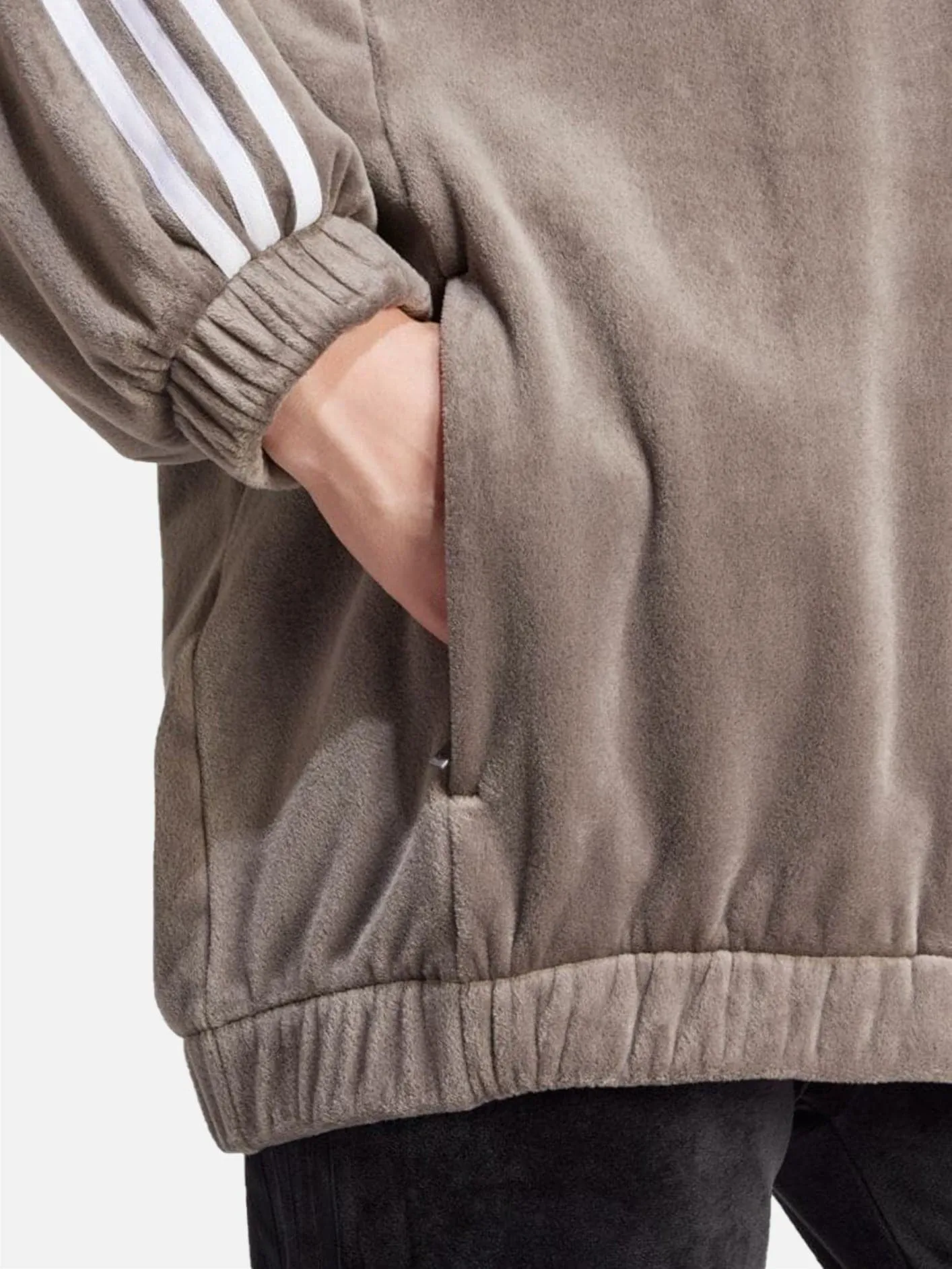 Velvet Track Top "Charcoal"