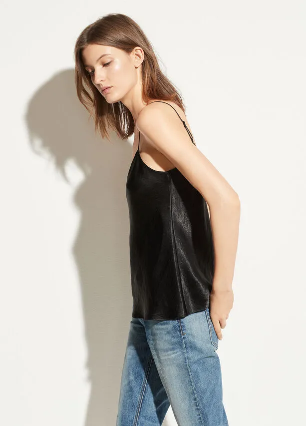 Vince Satin Cami Black