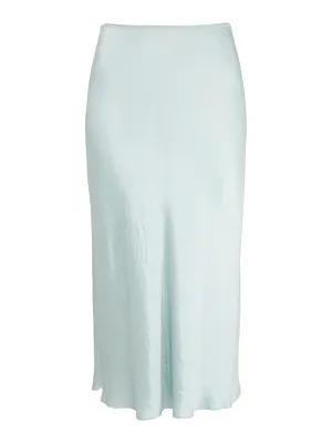 Vince Slip Skirt w/ Lingerie Elastic in Aqua Mineral