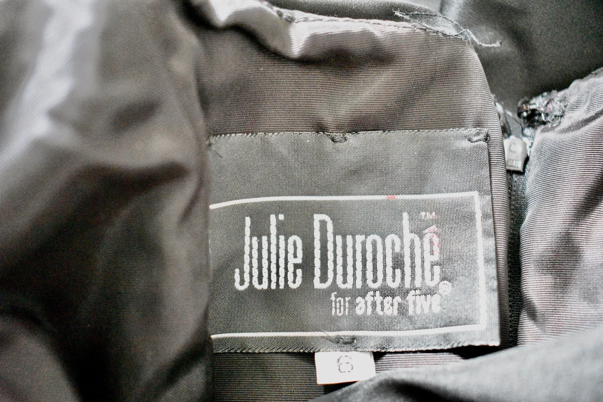 Vintage 1980s Little Black Dress By Julie Duroche