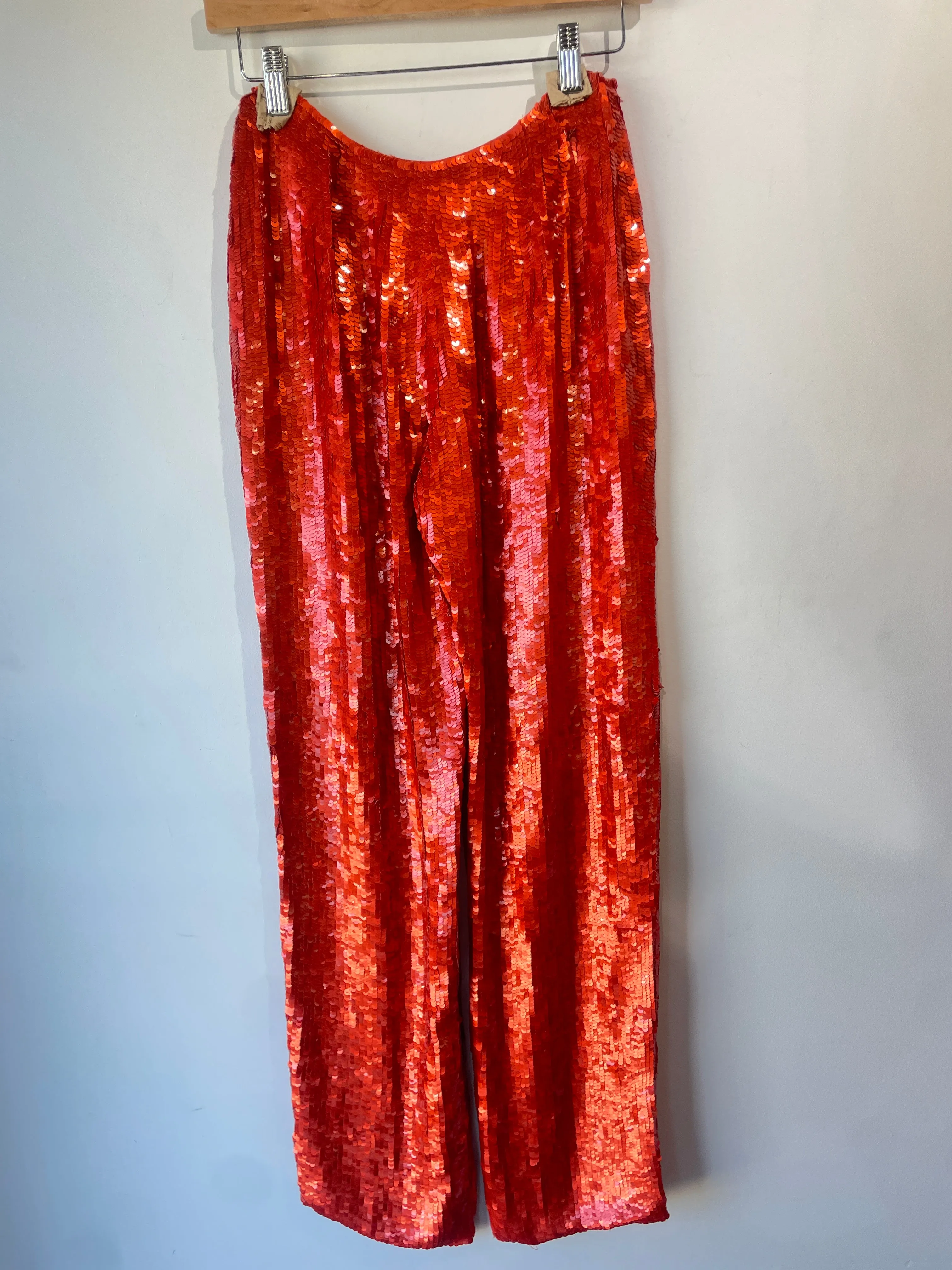 Vintage Regina Rubens Orange Sequin Pants