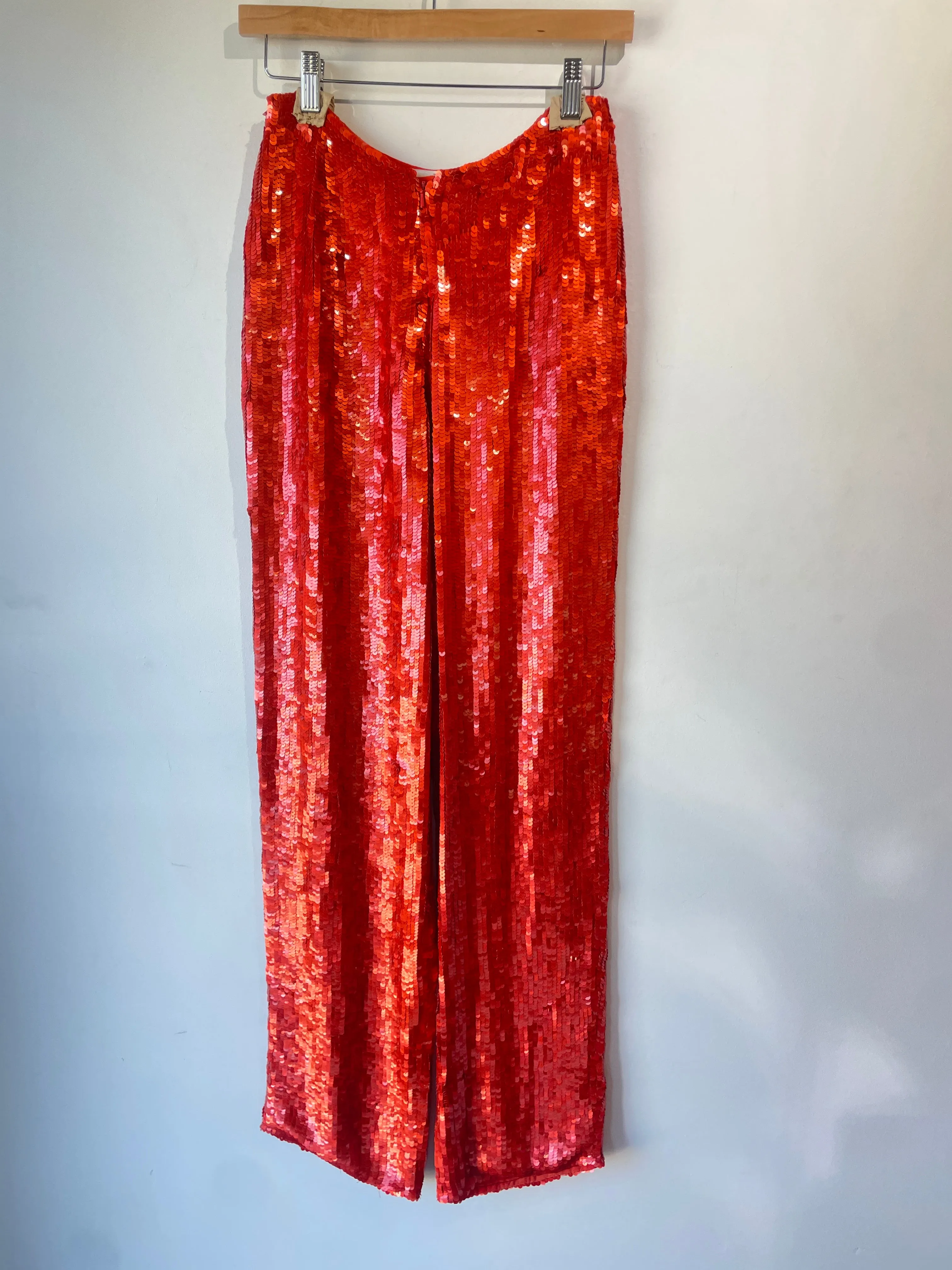 Vintage Regina Rubens Orange Sequin Pants