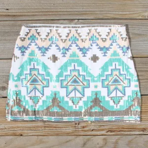 Waterloo Native Skirt in Turquoise