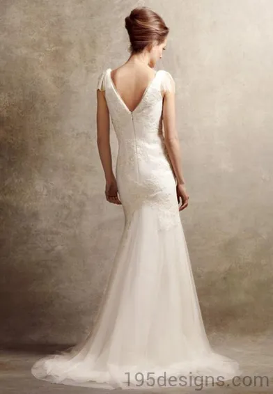 White Vera Wang Mermaid Wedding Dress