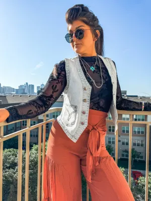 Wild Horses Mesh Top